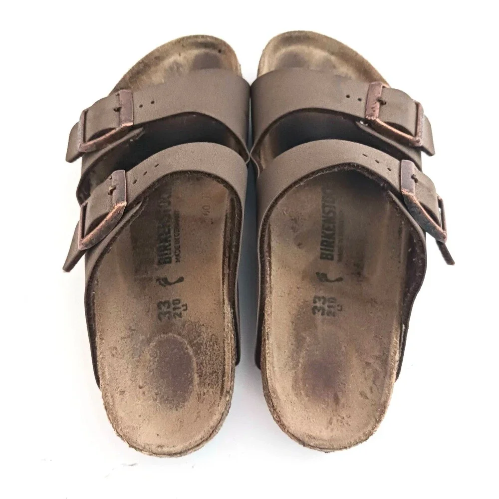 Birkenstock Arizona Mocha Big Kids Slide EU 33 US 2-2.5 Youth Narrow